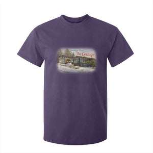 Coming To The Cottage T Shirt For Kid Retro LGBT Romance Hockey Fan TS10 Purple Print Your Wear
