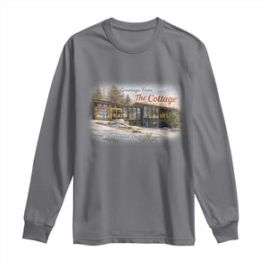 Coming To The Cottage Long Sleeve Shirt Retro LGBT Romance Hockey Fan TS10 Charcoal Print Your Wear