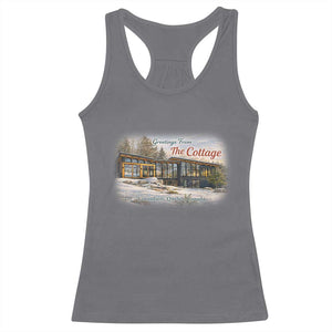 Coming To The Cottage Racerback Tank Top Retro LGBT Romance Hockey Fan TS10 Charcoal Print Your Wear