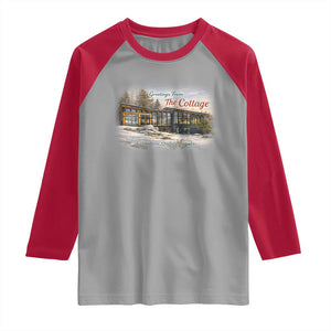 Coming To The Cottage Raglan Shirt Retro LGBT Romance Hockey Fan TS10 Sport Gray Red Print Your Wear