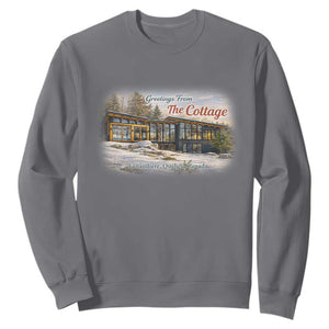 Coming To The Cottage Sweatshirt Retro LGBT Romance Hockey Fan TS10 Charcoal Print Your Wear