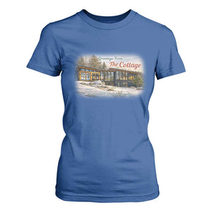 Coming To The Cottage T Shirt For Women Retro LGBT Romance Hockey Fan TS10 Royal Blue Print Your Wear