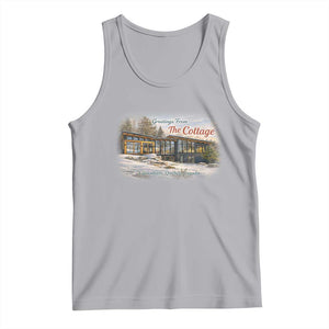 Coming To The Cottage Tank Top Retro LGBT Romance Hockey Fan TS10 Athletic Heather Print Your Wear