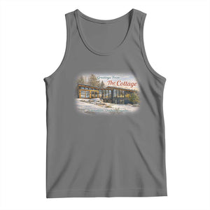 Coming To The Cottage Tank Top Retro LGBT Romance Hockey Fan TS10 Black Heather Print Your Wear