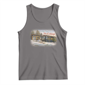 Coming To The Cottage Tank Top Retro LGBT Romance Hockey Fan TS10 Deep Heather Print Your Wear