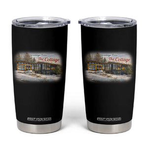 Coming To The Cottage Tumbler Cup Retro LGBT Romance Hockey Fan TS10 Black Print Your Wear