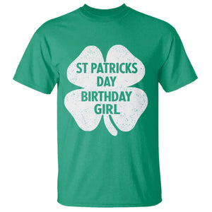 St Patricks Day Birthday Girl T Shirt Irish Bday Shamrock Clovers TS10 Irish Green Print Your Wear