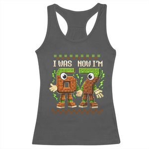 I Was 6 Now Im 7 7th Birthday 67 Meme Racerback Tank Top Six Seven Checkered Kids Gaming Meme TS10 Dark Heather Print Your Wear