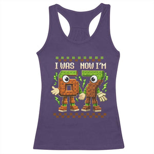 I Was 6 Now Im 7 7th Birthday 67 Meme Racerback Tank Top Six Seven Checkered Kids Gaming Meme TS10 Purple Print Your Wear