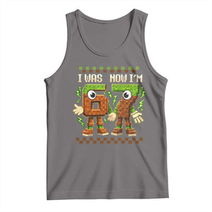 I Was 6 Now Im 7 7th Birthday 67 Meme Tank Top Six Seven Checkered Kids Gaming Meme TS10 Deep Heather Print Your Wear