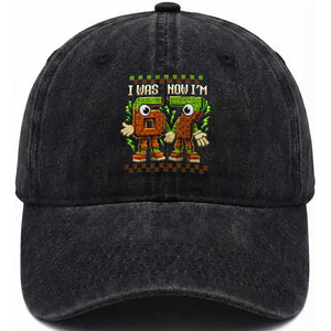 I Was 6 Now Im 7 7th Birthday 67 Meme Washed Cotton Baseball Cap Six Seven Checkered Kids Gaming Meme