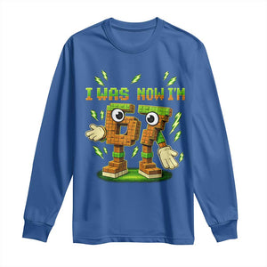 I Was 6 Now Im 7 7th Birthday 67 Meme Long Sleeve Shirt Funny 6 7 Birthday Six Seven Kids Gaming TS10 Royal Blue Print Your Wear