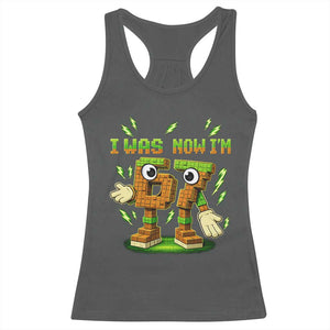 I Was 6 Now Im 7 7th Birthday 67 Meme Racerback Tank Top Funny 6 7 Birthday Six Seven Kids Gaming TS10 Dark Heather Print Your Wear