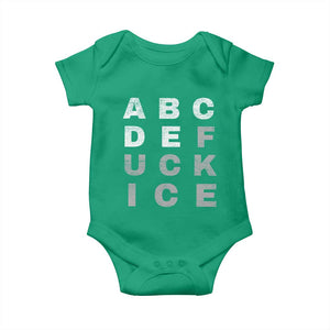 Fck Ice Baby Onesie Chinga La Migra Subtle FDT TS10 Irish Green Print Your Wear