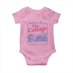 Team Hollanov Fan Baby Onesie Mentally Im At The Cottage LGBT Romance Hockey TS10 Light Pink Print Your Wear