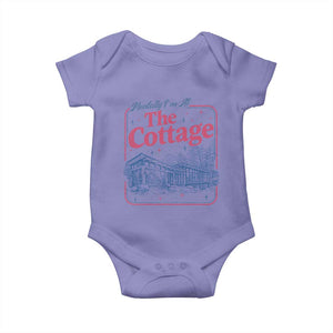 Team Hollanov Fan Baby Onesie Mentally Im At The Cottage LGBT Romance Hockey TS10 Violet Print Your Wear
