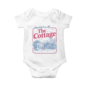 Team Hollanov Fan Baby Onesie Mentally Im At The Cottage LGBT Romance Hockey TS10 White Print Your Wear