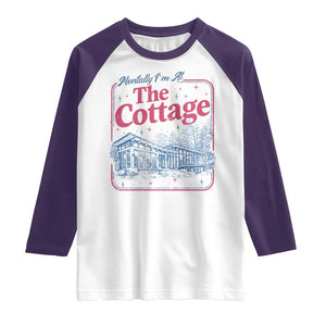 Team Hollanov Fan Raglan Shirt Mentally Im At The Cottage LGBT Romance Hockey TS10 White Purple Print Your Wear