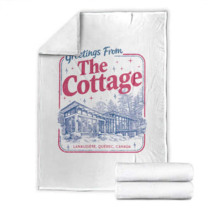 Coming To The Cottage Throw Blanket LGBT Romance Hockey Fan TS10 White Print Your Wear