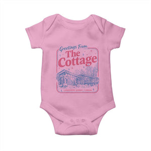Coming To The Cottage Baby Onesie LGBT Romance Hockey Fan TS10 Light Pink Print Your Wear