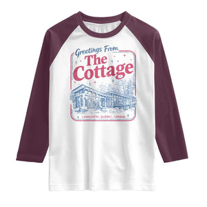 Coming To The Cottage Raglan Shirt LGBT Romance Hockey Fan TS10 White Maroon Print Your Wear