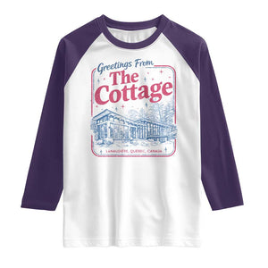 Coming To The Cottage Raglan Shirt LGBT Romance Hockey Fan TS10 White Purple Print Your Wear