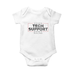Tech Support Baby Onesie IT Support Programmer Engineer TS10 White Print Your Wear