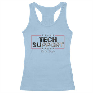 Tech Support Racerback Tank Top IT Support Programmer Engineer TS10 Light Blue Print Your Wear