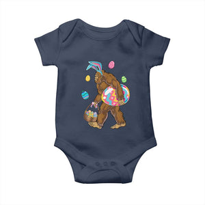 Bigfoot Easter Baby Onesie Funny Sasquatch Eggs Hunting TS10 Navy Print Your Wear