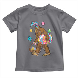 Bigfoot Easter Toddler T Shirt Funny Sasquatch Eggs Hunting TS10 Charcoal Print Your Wear