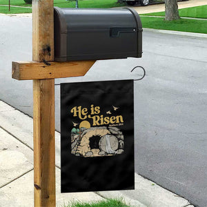 He Is Risen Garden Flag Retro Vintage Easter Jesus Christian Apparel TS10 Print Your Wear