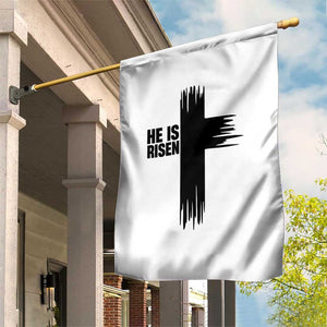 He Is Risen Garden Flag Christian Easter Cross TS10 Print Your Wear