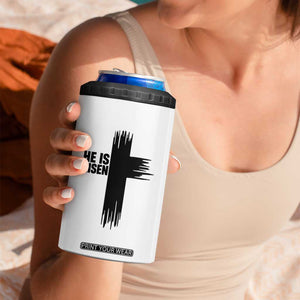He Is Risen 4 in 1 Can Cooler Tumbler Christian Easter Cross TS10 Print Your Wear