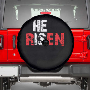 He Is Risen Spare Tire Cover Vintage Christian Religious Faith TS10 Black Print Your Wear
