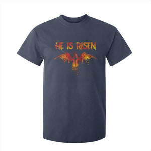 He Is Risen T Shirt For Kid Phoenix Christian Jesus Resurrection Cross TS10 Navy Print Your Wear