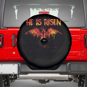He Is Risen Spare Tire Cover Phoenix Christian Jesus Resurrection Cross TS10 Black Print Your Wear
