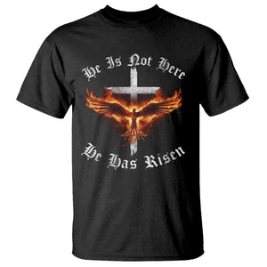 Easter Jesus Has Risen T Shirt Christian Religious Phoenix Resurrection Cross TS10 Black Print Your Wear