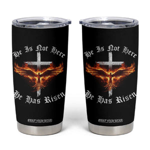 Easter Jesus Has Risen Tumbler Cup Christian Religious Phoenix Resurrection Cross TS10 Black Print Your Wear
