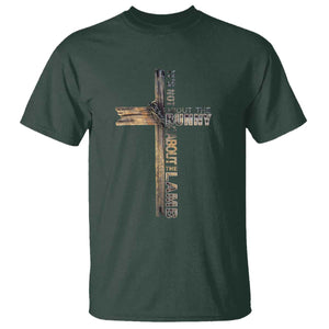 Easter Christian T Shirt Vintage Cross Farmhouse Religious Not About Bunny About the Lamb TS10 Dark Forest Green Print Your Wear