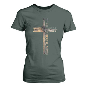 Easter Christian T Shirt For Women Vintage Cross Farmhouse Religious Not About Bunny About the Lamb TS10 Dark Forest Green Print Your Wear