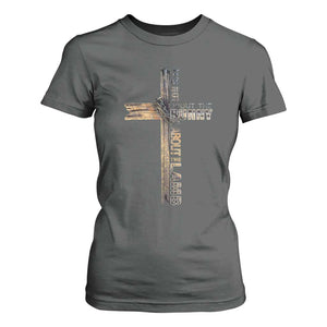 Easter Christian T Shirt For Women Vintage Cross Farmhouse Religious Not About Bunny About the Lamb TS10 Dark Heather Print Your Wear