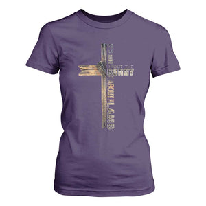 Easter Christian T Shirt For Women Vintage Cross Farmhouse Religious Not About Bunny About the Lamb TS10 Purple Print Your Wear