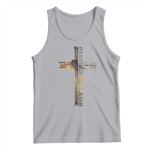 Easter Christian Tank Top Vintage Cross Farmhouse Religious Not About Bunny About the Lamb TS10 Athletic Heather Print Your Wear