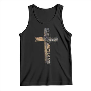 Easter Christian Tank Top Vintage Cross Farmhouse Religious Not About Bunny About the Lamb TS10 Black Print Your Wear