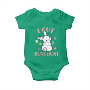 Rabbit Easter Bunny Sunglasses Baby Onesie I Got Buns Hun Funny Jokes TS10 Irish Green Print Your Wear