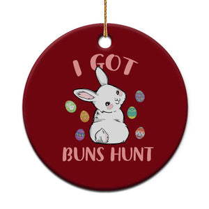 Rabbit Easter Bunny Sunglasses Ceramic Ornament I Got Buns Hun Funny Jokes TS10 1pc Red Print Your Wear
