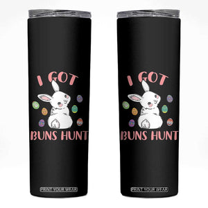 Rabbit Easter Bunny Sunglasses Skinny Tumbler I Got Buns Hun Funny Jokes TS10 Black Print Your Wear