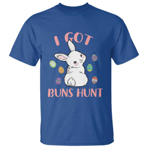 Rabbit Easter Bunny Sunglasses T Shirt I Got Buns Hun Funny Jokes TS10 Royal Blue Print Your Wear