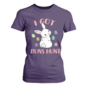 Rabbit Easter Bunny Sunglasses T Shirt For Women I Got Buns Hun Funny Jokes TS10 Purple Print Your Wear