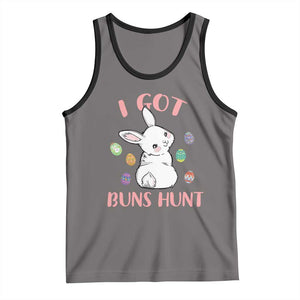 Rabbit Easter Bunny Sunglasses Tank Top I Got Buns Hun Funny Jokes TS10 Deep Heather Black Print Your Wear